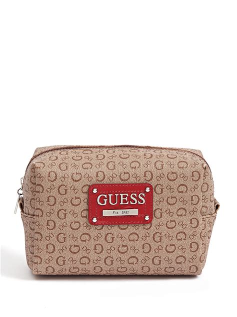 guess pvc makeup handbags.